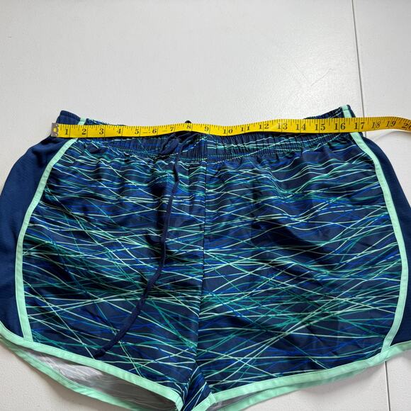 Athletic Works Women’s Running Shorts Size L 12-14 Blue Green Lined Activewear - Picture 4 of 10